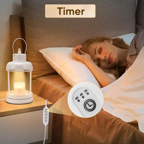 Candle Warmer Lamp, Electric Candle Warmer Lamp with Timer Dimmer, Candle Warmer Lamp for Jar Candles with 2 Bulbs, Safety Candle Melting Lamp Wax Melt in Kuwait