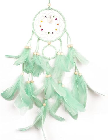 FANDOL DIY Dream Catcher Kit - Making Dream Catcher Supplies Craft Kit for Kids Bedroom Wall Deco Wedding Party Birthday Handmade Gifts for Kids (Turquoise) in Kuwait