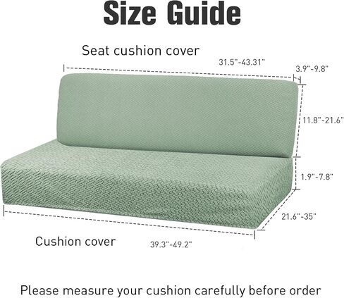 RV Dinette Cushion Covers, Stretch Printed Couch Covers with Jacquard Fabric - RV Camper Car Bench Includes 1 Sofa Seat Cushion Cover ＆ 1 Cushion Cover, Washable ＆ Easy Fitted (Camel) in Kuwait