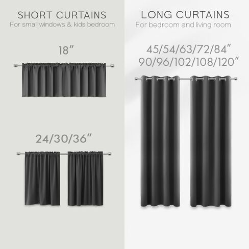 KOUFALL Pink Short Blackout Curtains for Girls Room Kids Bedroom Window, 45 Inch Length, Bubble Gum Pink Black Out Nursery Curtains Girl, Cute Privacy Bathroom Window Curtains in Saudi Arabia
