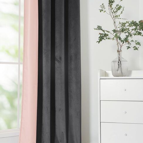 Velvet Curtains for Bedroom Green Bleach 5263 inch Soft Blackout Thermal Insulated Curtains Window Treatment for Bedroom in Saudi Arabia