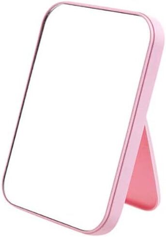 Coobbar Desktop Makeup Mirror,Foldable Makeup Mirror Simple Portable Princess Mirror Square Mirror Makeup Mirror for Women (Green) in Kuwait
