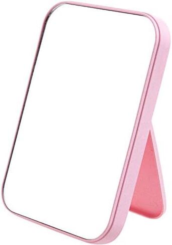 Coobbar Desktop Makeup Mirror,Foldable Makeup Mirror Simple Portable Princess Mirror Square Mirror Makeup Mirror for Women (Green) in Kuwait
