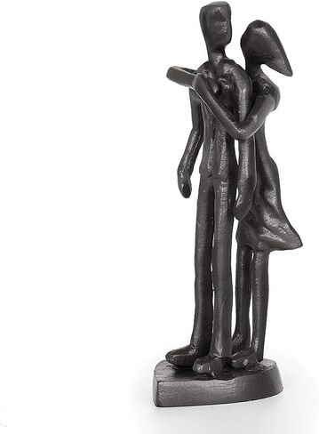 Dreamseden 6th Anniversary, Wedding Anniversary, for Couple, Gifts for Her or Wife - Iron Couple Sculpture Home Decor, Romantic Art Figurine for Girlfriend, Engagement, Marriage in Saudi Arabia
