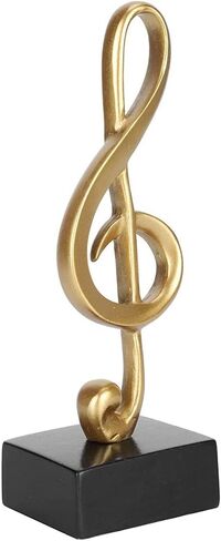 AIXICWXI النحت الموسيقي الموسيقى ملاحظة تمثال الموسيقية ملاحظة الحلي الموسيقية رمز الديكور سطح المكتب الراتنج الحرفية للمنزل البيانو الهدايا التذكارية in Kuwait