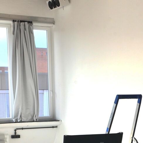 14 قطعة من حلقات الستائر السوداء مقاس 1.5 انش للستائر، حلقات ستائر مع فتحات، حلقات قضيب ستارة سوداء غير لامعة in Kuwait