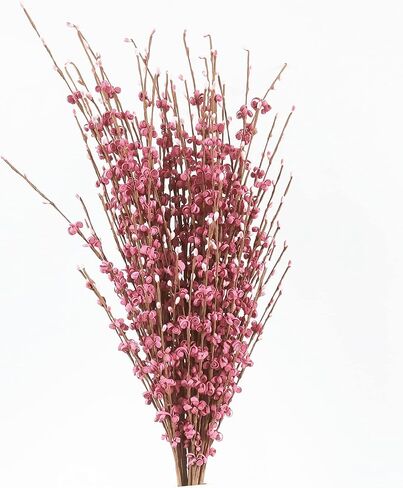 10 Pieces 29.5" Long of Artificial Flowers Faux Jasmine Fake Flower Pussy Willow Branches Stems for Vase Wedding Home Office Party Hotel Restaurant Decoration (Dark Purple) in Kuwait