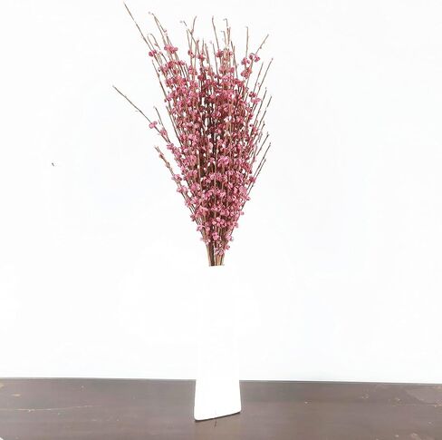 10 Pieces 29.5" Long of Artificial Flowers Faux Jasmine Fake Flower Pussy Willow Branches Stems for Vase Wedding Home Office Party Hotel Restaurant Decoration (Dark Purple) in Kuwait