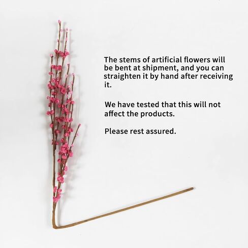 10 Pieces 29.5" Long of Artificial Flowers Faux Jasmine Fake Flower Pussy Willow Branches Stems for Vase Wedding Home Office Party Hotel Restaurant Decoration (Dark Purple) in Kuwait