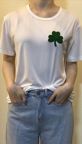 St. Patrick's Day Irish Clover Shamrock Embroidered Iron On Patches Emblems Applique in Saudi Arabia
