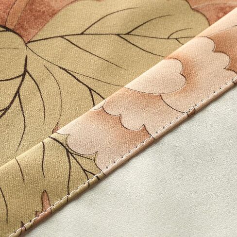 VOGOL Blackout Curtains with White Sheer, Mix and Match Thermal Insulted Drapes for Dining Room, Bird Flower Pattern Grommet Window Treatments Home Decor, 52 x 63, 2 Panels in Kuwait