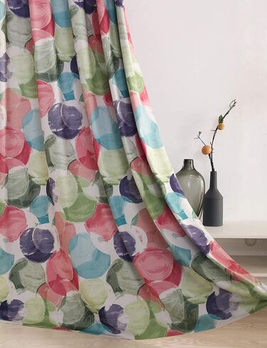 VOGOL Blackout Curtains with White Sheer, Mix and Match Thermal Insulted Drapes for Dining Room, Bird Flower Pattern Grommet Window Treatments Home Decor, 52 x 63, 2 Panels in Kuwait