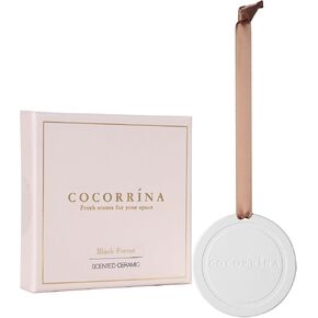 COCORRÍNA Car Air Freshener - Black Forest Handmade Scented Ceramic for Drawers and Closets, Car Fragrance Car Air Freshener Gifts for Men Women