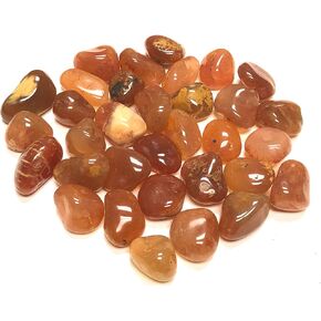 Crystal Collection: Tumbled Natural Carnelian Stones -1" Smooth Pieces (1/2 Pound) in Saudi Arabia