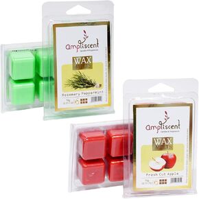 Scented Wax Melts -Wax Cubes Warmer|Candle Wax Air Fresheners|Scented Natural Soy Wax Melt Cubes Chocolate Red Apple and Fruity Splash - Set of 2 (2.5 oz)