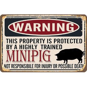 CCPARTON 8x12 inch Metal Tin Signs Metal Sign Guinea Pig Knowledge Signs, Home Decor, Vintage Wall Art