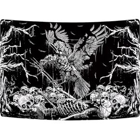 Lyacmy Skull Tapestry Black and White Tapestry Branches Tapestry Skeleton Crow Raven Tapestry Hippie Eyes Tapestry Wall Hanging for Room(51.2 x 59.1 inches) in Kuwait