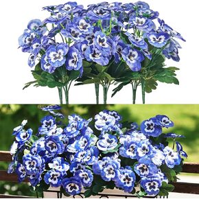 QIANYUN Artificial Flowers Outdoor-14.2in Baby's Breath UV Resistant Plastic Flower in Bulk Fake Outdoor Plants (12, Baby's Breath) in Kuwait
