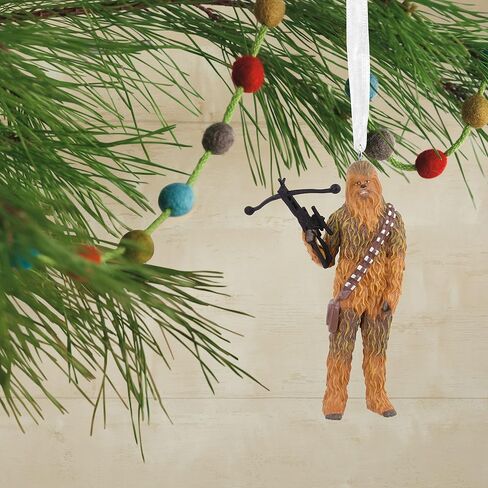 Hallmark Star Wars Chewbacca with Bowcaster Christmas Ornament, May The 4th in Saudi Arabia