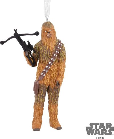 Hallmark Star Wars Chewbacca with Bowcaster Christmas Ornament, May The 4th in Saudi Arabia
