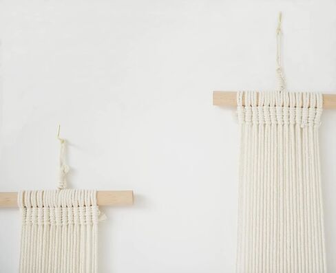 Flber Macrame الجدار الشنق 3 قطع Macrame جدار ديكور Macrame جدار الفن جولة جدار الفن اليدوية بوهو جدار ديكور in Kuwait
