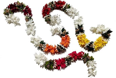 Haldi Kumkum | Set of 5 Gajra | Head Bands | Return Gift | Give away | HK-Gajra1 in Saudi Arabia