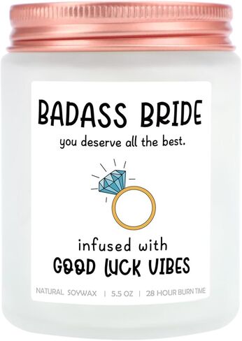 Bridesmaid Proposal Gifts Can't Get Hitched Lavender Scented Soy Candle - Wedding or Bachelorette Party Best Friend Birthday Gifts for Women Funny Gifts Bridesmaid Candle in Kuwait