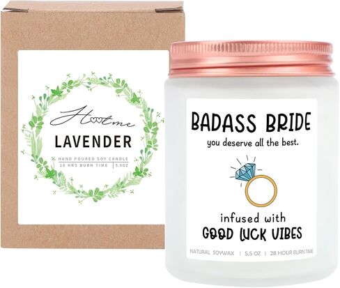 Bridesmaid Proposal Gifts Can't Get Hitched Lavender Scented Soy Candle - Wedding or Bachelorette Party Best Friend Birthday Gifts for Women Funny Gifts Bridesmaid Candle in Kuwait