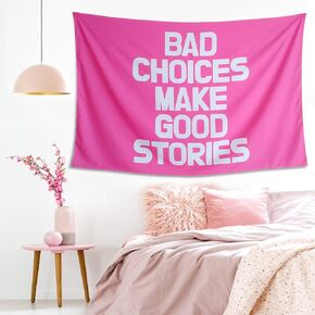 HXYYQQ Yes You Can Pink Tapestry Wall Art for Teens Girl Room Bedroom Dorm 59×39 Inch