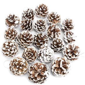 JEKOSEN 24PCS Christmas Ball Ornaments for Xmas Tree Decor 2.36" Shatterproof Christmas Tree Decorations with Hanging Rope Multi Color (Light Blue & White in Kuwait