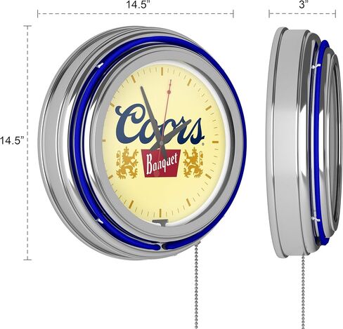 Coors Banquet 14-inch Neon Wall Clock in Saudi Arabia