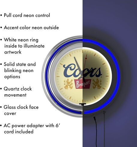 Coors Banquet 14-inch Neon Wall Clock in Saudi Arabia