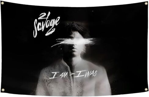 21 سافاج مغني الراب كاتب الأغاني العلم 3x5Ft الموسيقى مغني الراب المشارك نسيج كلية غرفة النوم الرجال رجل كهف فرات نوم جدار راية in Kuwait