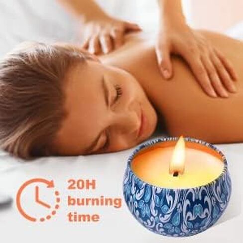 هدايا الشموع المعطرة للنساء من أليكياي، شموع معطرة للمنزل، 12 مجموعة هدايا شموع شمع الصويا، هدايا عيد ميلاد للنساء الأم وأفضل الأصدقاء والزميلة، شكرًا لك هدايا عيد الأم in Saudi Arabia