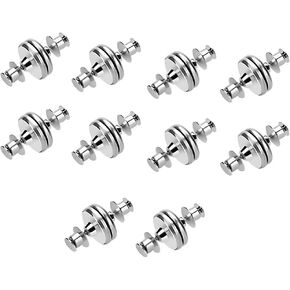10 Pairs Silver White Curtain Magnet Closure Fix Buttons for Home Bedroom Office School Hotel Hotel Curtains in Saudi Arabia