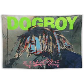 Dazkqbl Zillakami - غطاء ألبوم Dogboy نسيج جدار الفن خلفية المفروشات ملصق شخصي لغرفة النوم ديكور المنزل الجدار شنقا 40 بوصة * 60 بوصة in Kuwait