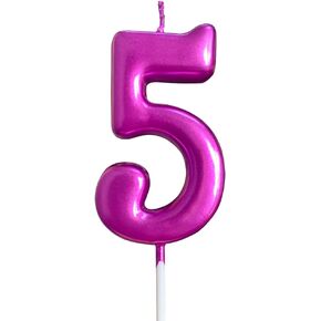 Birthday Candles Ten Years Purple Happy Birthday Number 0 Candle for Cake Topper Decoration for Party Kids Adults Numeral 10 100 20 30 70 40 60 80 90 50 in Saudi Arabia
