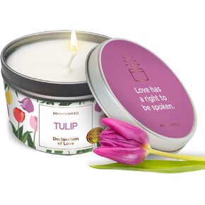 MAGNIFICENT101 Flower Intention Smudge Candle for House Energy Cleansing, Banishes Negative Energy I Purification and Chakra Healing - Natural Soy Wax Tin Candle 6oz (AZAHAR)
