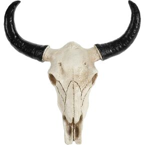 IMIKEYA Bull Head Skull Wall Hanging Art Southwestern Cow Steer Skull Nordic Style Wall Hanging Artwork Ornament Room Wall Decoration 8.6Inx6In in Saudi Arabia