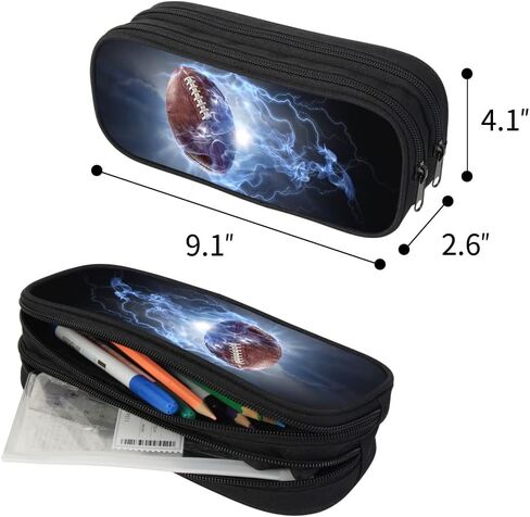 P ELEGANT PROTECTION Luminous American football 3D Print School Backpack,Personalized Lightweight Students Bookbag for Teens Kids in Kuwait