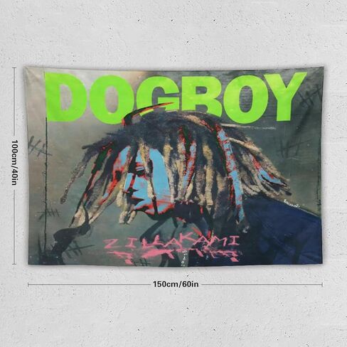 Dazkqbl Zillakami - غطاء ألبوم Dogboy نسيج جدار الفن خلفية المفروشات ملصق شخصي لغرفة النوم ديكور المنزل الجدار شنقا 40 بوصة * 60 بوصة in Kuwait