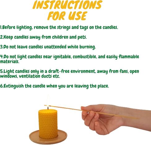 Hope&Need Beeswax Pillar Candles- 3 Pieces (2.8 inches x 2 inches) %100 Pure Bees Wax Candles for Home Decoration, Healthy and Natural Honeycomb, Hand-Rolled Beeswax Candle, No Chemicals, No Additives in Saudi Arabia