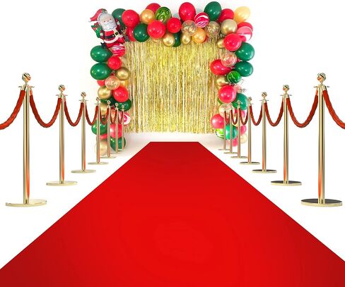 Red Carpet Floor Runner Hollywood Party Decoration Fabric 100 GSM (Black, 2x15 Feet) in Kuwait