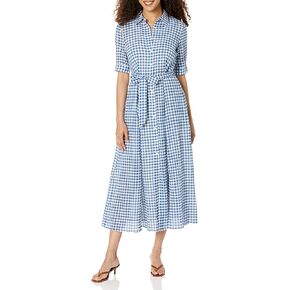 Calvin Klein Women's Sportswear Everyday Cotton Sateen Fit and Flare in Kuwait