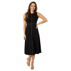 Calvin Klein Sleeveless Crepe Dress in Kuwait