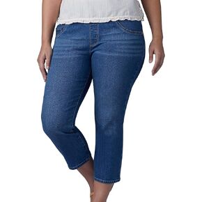 Lee Women's Plus Size Sculpting Slim Fit Pull-on Capri Jean in Saudi Arabia