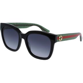 Gucci GG0034S Square Sunglasses For Men For Women + BUNDLE with Designer iWear Complimentary Eyewear Care Kit