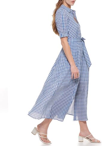 Calvin Klein Women's Sportswear Everyday Cotton Sateen Fit and Flare in Kuwait