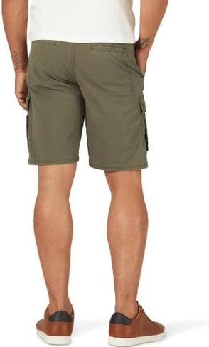 Wrangler Men's Relaxed Fit Cargo Shorts with Stretch Olive Green 32 in Saudi Arabia
