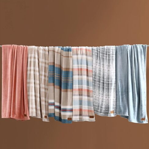 Wrangler - King Blanket, Ultra Soft Plush Fleece Blanket (Solid Blue, King) in Saudi Arabia
